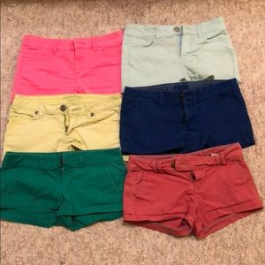 Lot of 6 shorts American Eagle etc